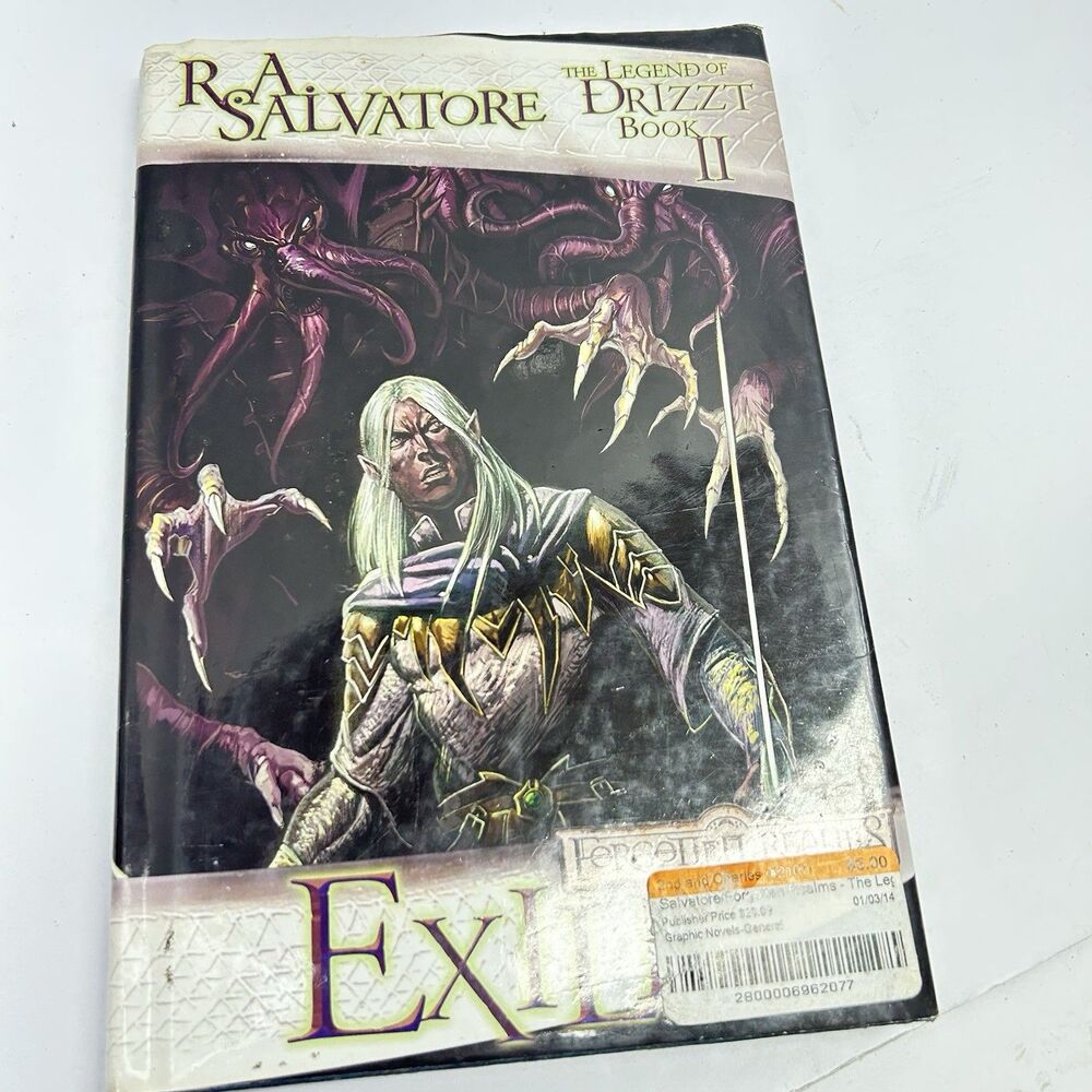 Hardcover version of Forgotten Realms: The Legend of Drizzt Book II – Exile